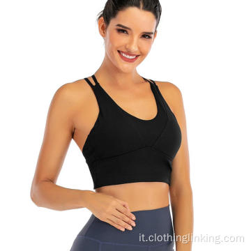 Reggiseno sportivo con spalline sottili